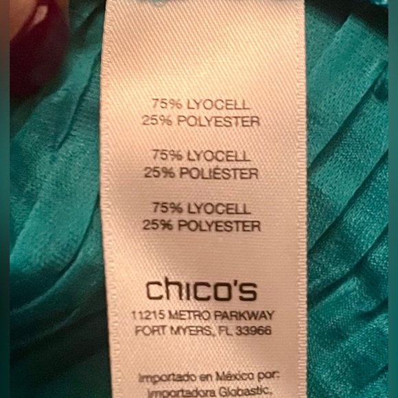 Chicos Travelers Collection Vibrant Blue kimono style Jacket NWOT size 2 - Picture 4 of 5